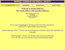 Tablet Screenshot of motherrudd.org